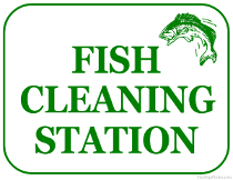 Fish Cleaning Station Sign