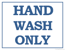 Hand Wash Only Sign