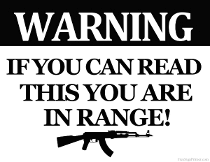 If you can Read this you are in range sign