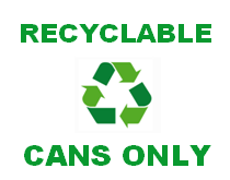 Recycling Can Sign