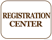 Registration Center Sign