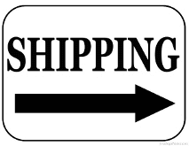 Shipping Sign with Arrow Pointing Right