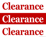 Store Clearance Sign