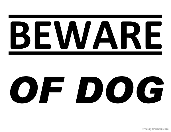 free print therapy dog sign